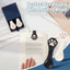 Bộ chia trang đọc GETVOW, Kẹp trang từ tính đầu mèo, Đánh dấu trang từ tính PU sáng tạo dễ thương