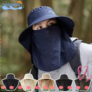 Mũ chống nắng nam EBINLANDS, Mũ chống nắng có thể tháo rời của ngư dân, Mũ che mặt thoáng khí khô nhanh ngoài trời