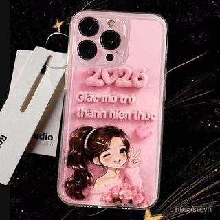 Ốp Điện Thoại Pink Girl 2026 Phong Cách Mới Thích Hợp Cho iPhone 11promax 12promax 11 12 13 14 Pro max 15promax 15 16 17 pro max xr xs 12pro 13pro Ốp Mềm Chống Sốc