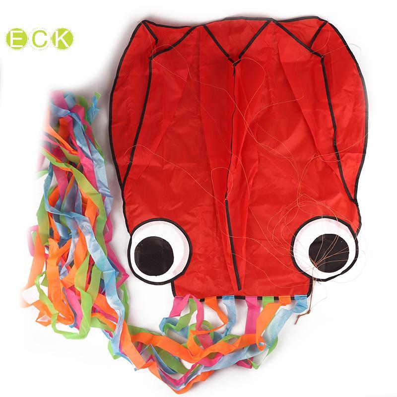 [ECK] 1 Bộ 3D Bạch Tuộc Lập Thể Diều Đồ Chơi Bay Cho Trẻ Em Nylon Ripstop Cá Diều Koi Bơm Hơi Trò Chơi Ngoài Trời Diều Mềm Đẹp