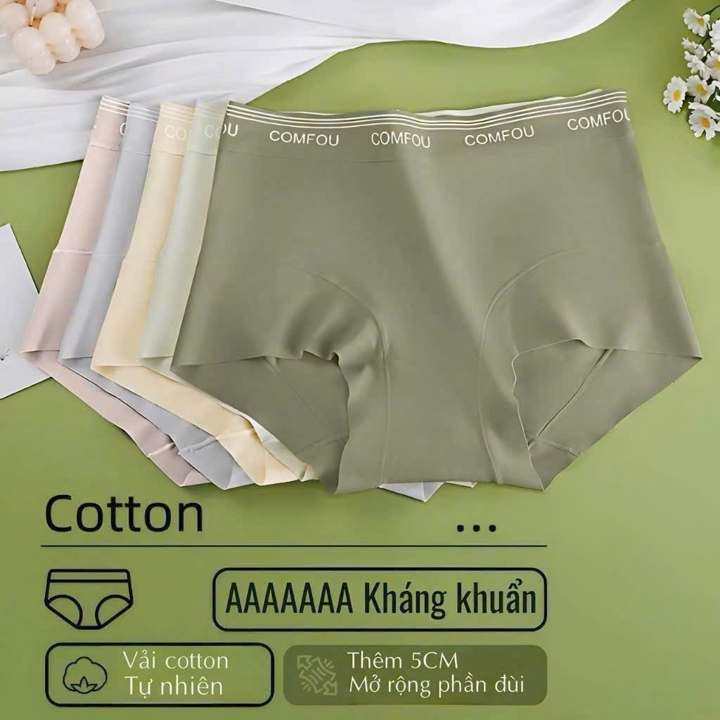 Combo 10 Quần Lót Nữ Cotton Mềm Mịn Thoáng Khí Kháng Khuẩn Co Giãn Tốt Mặc Êm  May Soft QL22K