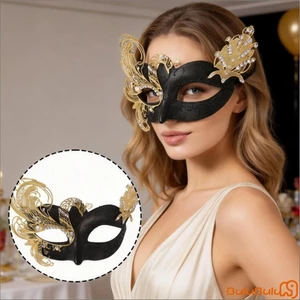 Trang phục hóa trang nữ Trang trí kim cương giả che nửa mặt cho các sự kiện Vai trò Tiệc Cosplay
