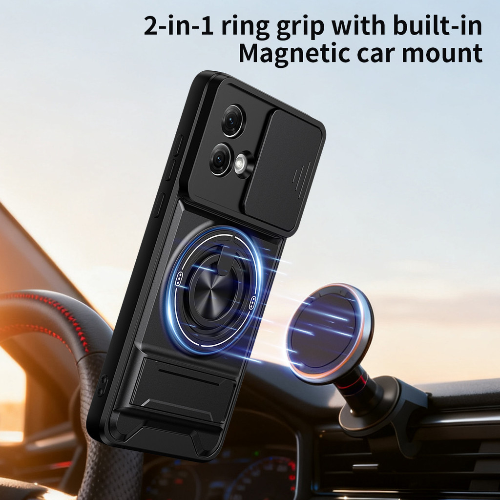 Ốp Điện Thoại Đa Năng Sang Trọng Thích Hợp Cho Motorola G84 G75 5G Dây 360°Giá đỡ vòng có vỏ máy ảnh Vỏ bảo vệ toàn diện chống sốc