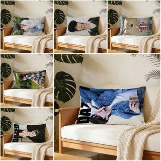 Vỏ gối hình chữ nhật bằng Polyester in một mặt Byeon Woo Seok, Vỏ đệm ghế Sofa ô tô, Vỏ gối trang trí nhà cửa (không lõi).