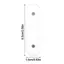 FAVORITEGOODS 10 CÁI Giá đỡ móng tay từ tính, Thiết kế Acrylic Đầu móng tay giả Giá đỡ trưng bày, Màn hình Ba Lan Bảng hiển thị acrylic từ tính trong suốt Màn hình biểu đồ màu móng tay