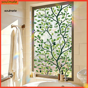 Linh hồn| Phim Cửa Sổ Tĩnh Điện Trang Trí Cửa Sổ Ô Tô Decal Cầu Vồng Hoa Màu Kính Cửa Sổ Phim Trang Trí Riêng Tư Chống Nắng Chặn Tĩnh Bám Cho Cửa Sổ Gia Đình Nhiệt