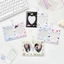 Giá đỡ Photocard PYCOU Kpop, Khung ảnh thần tượng trái tim 3 Inch, Giá đỡ thẻ hiển thị hình ảnh bằng lưới đôi PVC CP