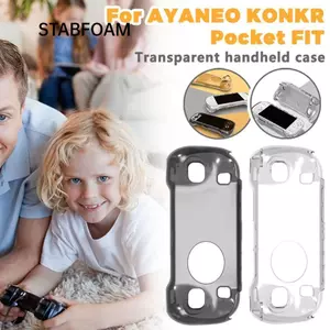Máy chơi Game cầm tay STABFOAM, Vỏ bảo vệ chống sốc mềm, Vỏ máy chủ TPU chống trượt trong suốt chuyên nghiệp cho AYANEO KONKR Pocket FIT