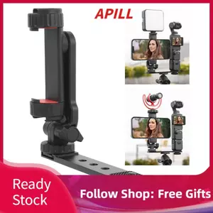 Apill ciciglow Giá đỡ ba chân điện thoại với lỗ vít 1/4 inch Hợp kim nhôm Bộ chuyển đổi điện thoại thông minh Thiết kế chống trượt Giá đỡ mở rộng tế bào cho 3