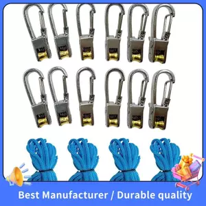 Dụng cụ thắt dây & căng, Dây có bộ căng con lăn 12 gói - Dây buộc nặng để cắm trại, Dây Guy, Thuyền