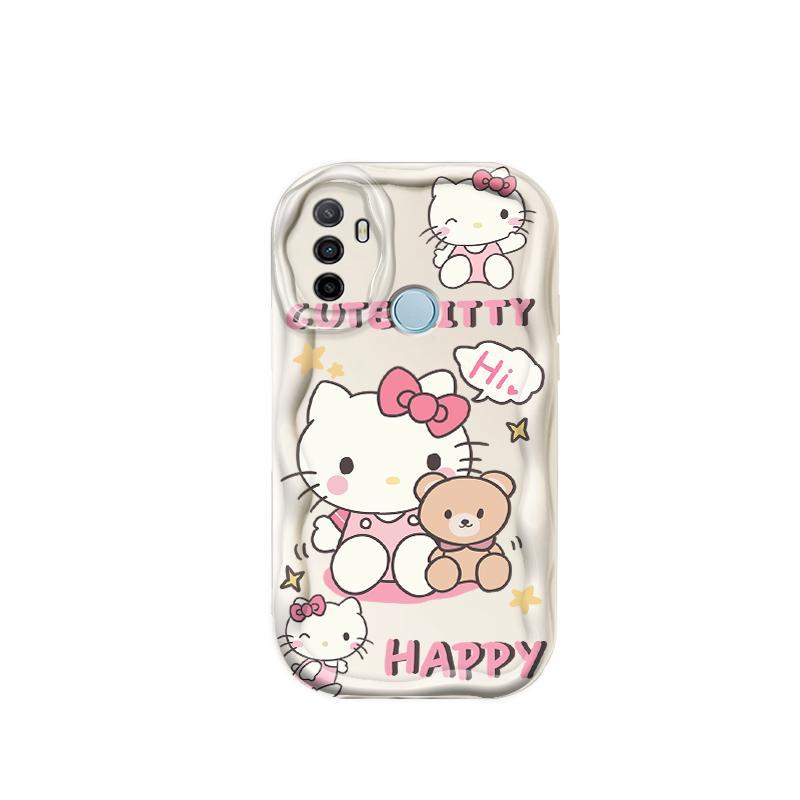 Thích hợp cho OPPO A53 A33 2020 A32 Điện thoại thông minh 3D TPU mềm Kitty Rilakkuma Vỏ điện thoại chống sốc