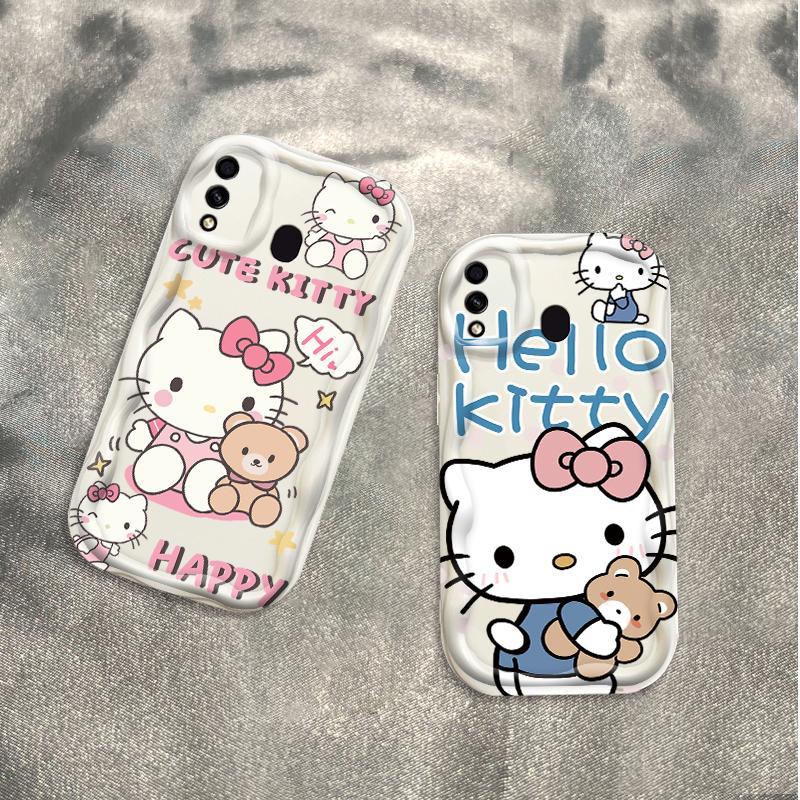 Thích hợp cho Samsung A20 A30 Phụ kiện 3D TPU mềm Kitty Rilakkuma Vỏ điện thoại chống sốc
