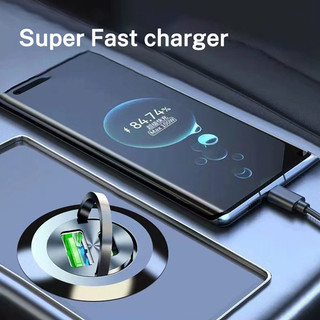 Bộ sạc ô tô 200W USB Type-C Bộ chuyển đổi sạc nhanh Phụ kiện ô tô cho BYD Qin Tang U8 F3 E6 Atto3 Yuan Plus Song Max F0 G3 I3 Ea1 Dm