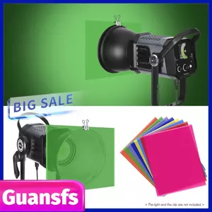 Guansfs Guansfs 8 Màu/Bộ Bộ Lọc Chiếu Sáng Gel Trong Suốt PET 50 X 40Cm/ 20 16in Lớp Phủ Màu Gel Hiệu Chỉnh Màu Bộ Lọc Ánh Sáng Tấm Nhựa Cho Đèn LED Studio Flash Nhấp Nháy DJ