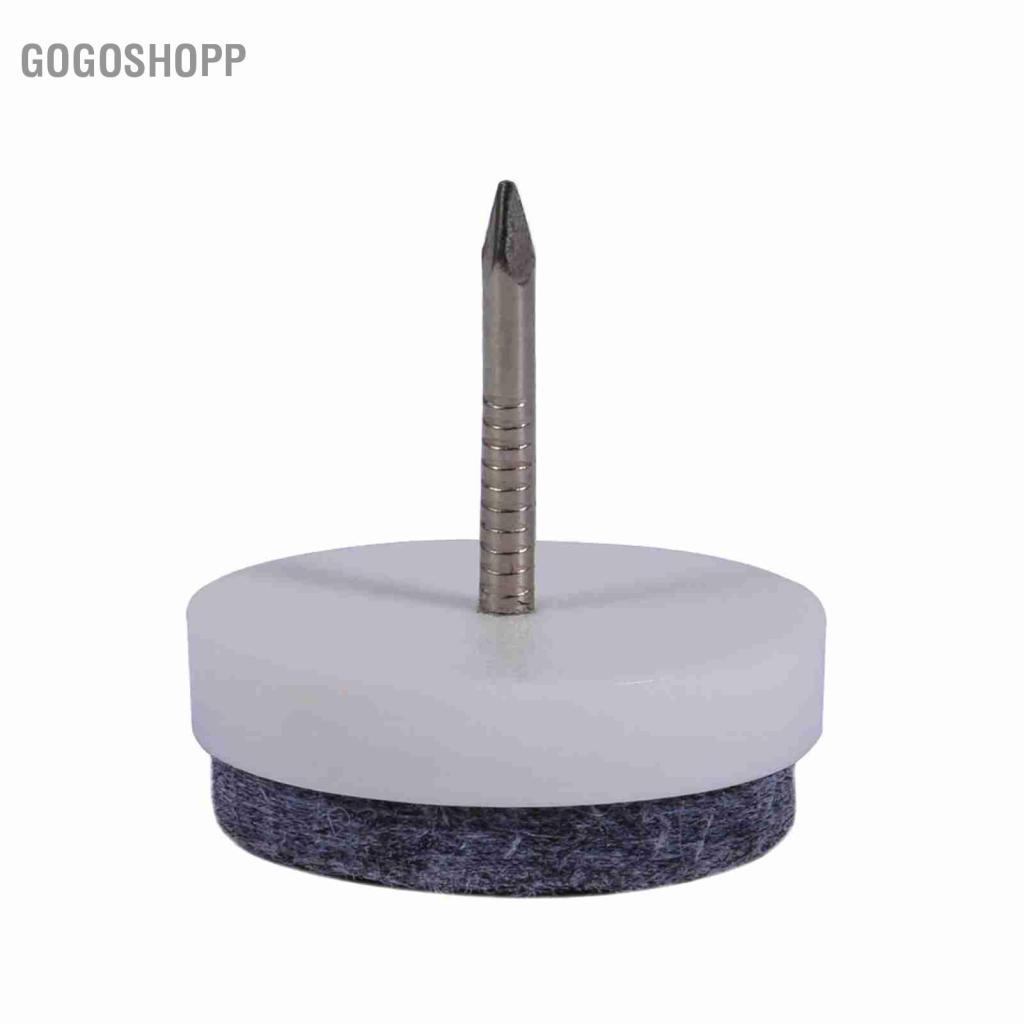 Gogoshopp 20 chiếc Nail-on Đồ Nội Thất Bàn Ghế Chân Sàn Bảo Vệ Tấm Lót Trượt 24mm Dia 2 Màu (nâu)