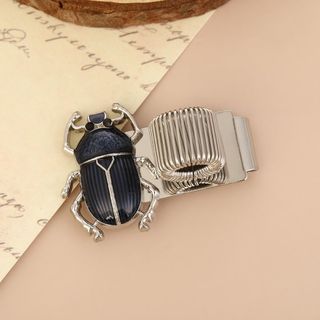 RISEDUT Scarab Beetle Pen Clip, Đàn hồi với Pen Loop Pen Clip, Kim loại Scarab Beetle Book Page Marker Học sinh & Người yêu sách