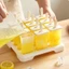 BORAGETE Hộp Đá Tự Chế, Khuôn Popsicle Kem DIY Có Thể Tái Sử Dụng, Hình Khối Dính Nhựa Thiết Kế Sáng Tạo Khuôn Popsicle Khay Lập Phương Sử Dụng Nhà Bếp