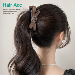 Ánh Sáng Sang Trọng Cao Cấp Vuông Kim Cương Nơ Chuối Kẹp Lưng Nữ Đầu Dọc Cố Định Đuôi Ngựa Kẹp Xoắn Chống Trơn Trượt Ngang Kẹp