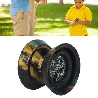 xihoho Yoyo Đồ chơi không phản hồi Hợp kim hình tròn chuyên nghiệp nâng cao dành cho đào tạo (Đen