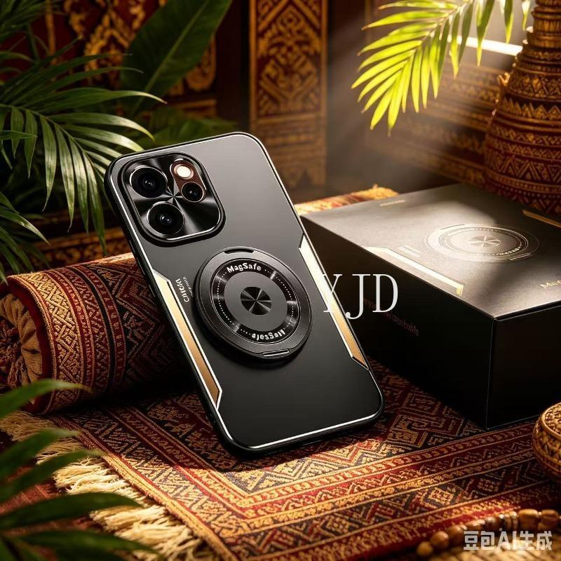 Ốp YJD Cho OPPO Reno14 Pro Reno14F Hợp Kim Nhôm Kim Loại 360° Ốp điện thoại chống rơi giá đỡ xoay