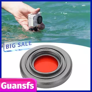 Guansfs Bộ lọc lặn ống kính máy ảnh guansfs cho hành động 3 Bộ lọc lặn màu đỏ dưới nước có hộp lưu trữ