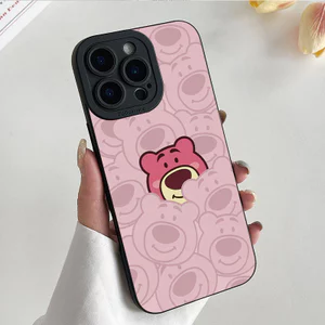 Ốp lưng iPhone silicon mềm họa tiết gấu dâu tây - iP 7/8/X/XS/XR/11/12/13/14/15/16/17/Plus/Air/Pro/Max