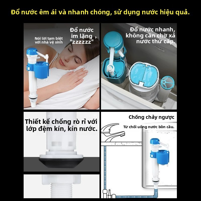 Phụ kiện bồn cầu van đầu vào/xả nước kiểu cũ đa năng K3XR