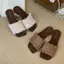 TT Dệt Tua Rua Flip-Flops Giày Nữ Mùa Hè Phong Cách Mới Dày Thấp Gót Vuông Giày Sandal Đi Biển