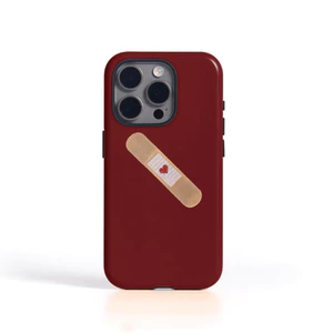 Họa tiết hỗ trợ băng hình trái tim độc đáo Thích hợp cho iPhone 17Promax 16Pro 15 11 12 13 14 xs XR 17Air Vỏ cứng hai lớp chống sốc NET2