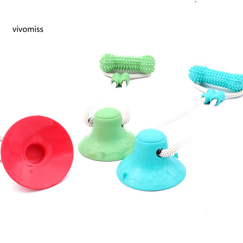 [VM] Đồ chơi nhai cho chó bền bỉ cho người nhai – Cốc hút Tug of War Rope Đồ chơi cắn răng hàm cho chó nhỏ và chó Hoàn hảo để huấn luyện và chơi Đồ chơi nhai thú cưng cho chó con