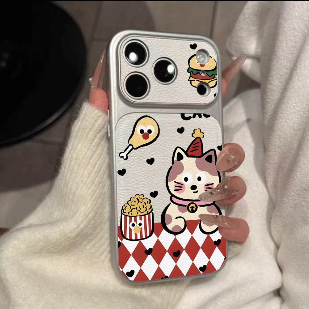 Hamburger Puss cho trường hợp iPhone 17pro iPhone 16/15/14pro chống rơi