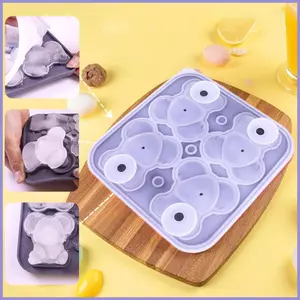 Khay Đá Máy Làm Đá Khay Koala Khuôn Silicon 4 Lưới Có Thể Tái Sử Dụng Dễ Dàng Phát Hành Khối Dụng Cụ Làm Tủ Đông Bourbon mueadsyvn