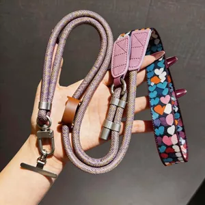 Dây buộc điện thoại di động cao cấp in phiên bản rộng rãi Dây buộc điện thoại di động Cross-Body có thể điều chỉnh Bền ngoài trời Chống sốc Nhiều mục đích treo dài