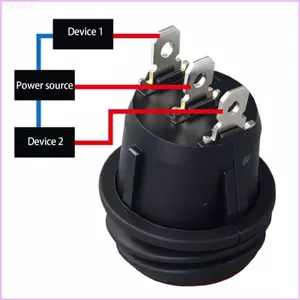 Cinna Thiết Thực Chống Thấm Nước Chống Dầu Tròn Rocker Công Tắc 3 Pin 3 Vị Trí Công Tắc Ánh Sáng Cho Người Điện Sở Thích