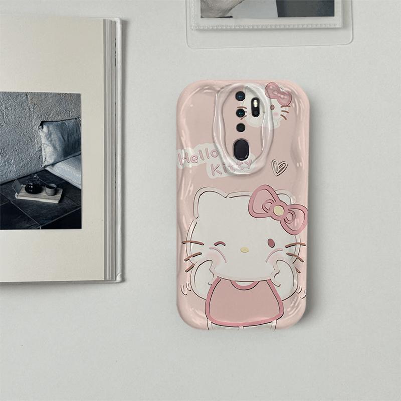 Ốp Lưng Cho OPPO A9 2020 A5 2020 Phim Hoạt Hình Kem Cặp Đôi Mèo Mềm TPU 3D Sóng Silicon Vỏ Điện Thoại