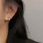 Kẹp bông tai nữ và bé gái bằng sụn mềm, style vintage đơn giản - phụ kiện trang sức xinh xắn làm quà tặng