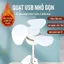 Quạt mini cắm USB 3 cánh siêu êm thiết kế nhỏ gọn dễ mang theo xoay 360 độ