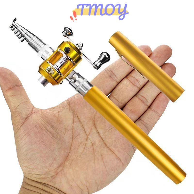 TMOY Cần câu cá mini di động với kính thiên văn gấp gọn, phù hợp cho người yêu thích câu cá ven biển