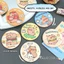 【Roshy】gương hoạt hình một mặt gương tròn nhỏ cầm tay Gương hình chuột lang nước dễ thương