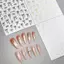 HFSHY Đáng Yêu Đơn Giản Dây Bronzing Nơ 3D Tự Dính Móng Tay Nghệ Thuật Trang Trí Stiers Ruy Băng Quyến Rũ Dễ Thương Đề Can Làm Móng Tay VN