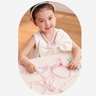 DIY Hạt Bộ Trang Sức Acrylic Quyến Rũ Vòng Tay Vòng Cổ Bộ Bé Gái Sáng Tạo Thủ Công Hộp Bảo Quản