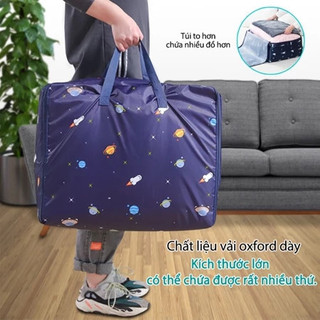 Túi vải Oxford chống thấm cao cấp, túi xách du lịch đựng đồ tiện lợi, túi bảo quản chăn, quần áo