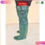 Ủng cấy dài đến đùi Hoa San màu nâu đỏ size 35-43, ủng lội nước, ủng Hoa San,ủng lội nước giadunggold