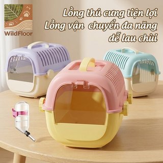 Di Động Thú Cưng Lồng Trong Suốt Thông Gió Dễ Dàng Làm Sạch Hamster Thỏ Chuột Lang Du Lịch