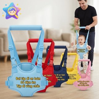 Dây nịt đi bộ cho bé Dây tập luyện cho trẻ mới biết đi Lưới thoáng khí Đệm mềm Hỗ trợ an toàn có thể điều chỉnh