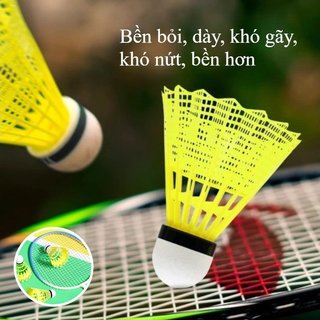 Cầu lông nylon bền bỉ, chuyến bay ổn định, phù hợp cả trong và ngoài trời