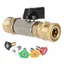Van bi máy rửa áp lực PWSEND, Bộ máy rửa áp suất cao chống rò rỉ kết nối nhanh 1 / 4 ", Bộ chuyển đổi M22-14 / 15MM bằng thép không gỉ Bật công tắc cho máy rửa áp suất