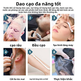 【vạn】Dao cạo mặt nam đa năng (không bao gồm lưỡi), dùng để tỉa tóc mai và lông mày, thiết kế dễ dàng thay lưỡi.
