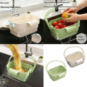 Treeling Bồn Rửa Đa Năng Treo Giá Phơi Với Tính Năng Có Thể Gập Lại Lọc Giỏ Bắt Cho Nhà Bếp Có Tổ Chức Stor
