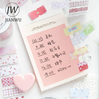JIANWU Cure Sweetheart Series Vintage Nhiều Màu Sắc Chấm Lưng Phong Cảnh Chất Liệu Cắt Băng Sáng Tạo DIY Tạp Chí Văn Phòng Phẩm